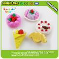 Eraser Briefpapier Mini Kuchen geformt Gummis